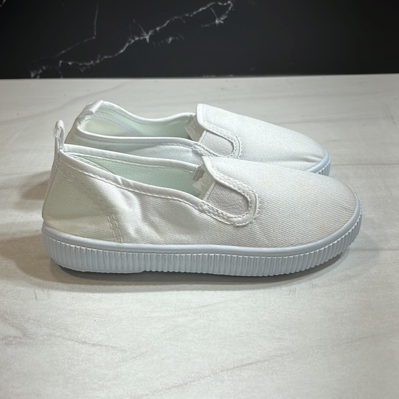 Unbranded Kid’s Slip-On Sneakers White sz 8.5 - Picture 4 of 7